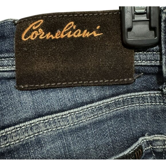 Corneliani Y5P Collection Mens Luxury Denim Jeans Sz W36 Made in Italy 5 Pocket - Picture 11 of 14